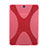 Carcasa Silicona Transparente X-Line para Samsung Galaxy Tab S2 8.0 SM-T710 SM-T715 Rojo