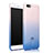 Carcasa Silicona Ultrafina Transparente Gradiente para Huawei Enjoy 7 Azul