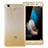 Carcasa Silicona Ultrafina Transparente Gradiente para Huawei G8 Mini Oro