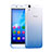 Carcasa Silicona Ultrafina Transparente Gradiente para Huawei Honor 4A Azul