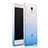 Carcasa Silicona Ultrafina Transparente Gradiente para Xiaomi Mi 4 LTE Azul