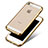 Carcasa Silicona Ultrafina Transparente H01 para Apple iPhone 5S Oro