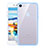 Carcasa Silicona Ultrafina Transparente H01 para Apple iPhone SE (2020) Azul Cielo