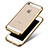 Carcasa Silicona Ultrafina Transparente H01 para Apple iPhone SE Oro