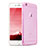 Carcasa Silicona Ultrafina Transparente H08 para Apple iPhone 6S Rosa