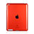 Carcasa Silicona Ultrafina Transparente para Apple iPad 3 Rojo