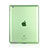 Carcasa Silicona Ultrafina Transparente para Apple iPad 3 Verde