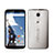 Carcasa Silicona Ultrafina Transparente para Google Nexus 6 Gris