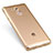 Carcasa Silicona Ultrafina Transparente para Huawei Enjoy 6S Oro