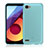Carcasa Silicona Ultrafina Transparente para LG Q6 Azul