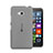 Carcasa Silicona Ultrafina Transparente para Microsoft Lumia 640 Gris