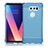 Carcasa Silicona Ultrafina Transparente T02 para LG V30 Azul