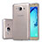 Carcasa Silicona Ultrafina Transparente T03 para Samsung Galaxy On5 Pro Gris
