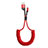 Cargador Cable USB Carga y Datos C08 para Apple iPhone 12 Pro Rojo