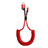 Cargador Cable USB Carga y Datos C08 para Apple iPhone SE Rojo