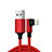 Cargador Cable USB Carga y Datos C10 para Apple iPod Touch 5 Rojo
