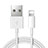 Cargador Cable USB Carga y Datos D12 para Apple iPad Air 4 10.9 (2020) Blanco
