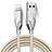 Cargador Cable USB Carga y Datos D13 para Apple iPad 10.2 (2020) Plata