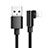 Cargador Cable USB Carga y Datos D17 para Apple iPad Air 4 10.9 (2020) Negro