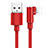 Cargador Cable USB Carga y Datos D17 para Apple iPad Mini Rojo