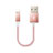 Cargador Cable USB Carga y Datos D18 para Apple iPad Pro 10.5 Oro Rosa