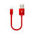 Cargador Cable USB Carga y Datos D18 para Apple iPad Pro 11 (2018) Rojo