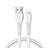 Cargador Cable USB Carga y Datos D20 para Apple iPad 2 Blanco