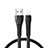 Cargador Cable USB Carga y Datos D20 para Apple iPhone 13 Negro