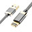 Cargador Cable USB Carga y Datos D24 para Apple iPhone 14 Gris