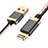 Cargador Cable USB Carga y Datos D24 para Apple iPhone 7 Negro