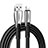 Cargador Cable USB Carga y Datos D25 para Apple iPhone 8 Negro