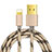 Cargador Cable USB Carga y Datos L01 para Apple iPad New Air (2019) 10.5 Oro