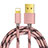 Cargador Cable USB Carga y Datos L01 para Apple iPad New Air (2019) 10.5 Oro Rosa