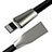 Cargador Cable USB Carga y Datos L06 para Apple iPad Pro 12.9 (2020) Negro