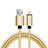 Cargador Cable USB Carga y Datos L07 para Apple iPhone 13 Pro Oro