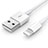 Cargador Cable USB Carga y Datos L09 para Apple iPhone SE3 ((2022)) Blanco