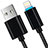 Cargador Cable USB Carga y Datos L13 para Apple iPad New Air (2019) 10.5 Negro