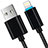 Cargador Cable USB Carga y Datos L13 para Apple iPhone 11 Pro Negro