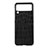 Funda Bumper Lujo Cuero y Plastico Mate Carcasa B05 para Samsung Galaxy Z Flip3 5G Negro