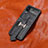 Funda Bumper Lujo Cuero y Plastico Mate Carcasa B05 para Samsung Galaxy Z Flip4 5G Negro