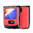 Funda Bumper Lujo Cuero y Plastico Mate Carcasa BH1 para Motorola Moto RAZR (2022) 5G Rojo