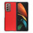 Funda Bumper Lujo Cuero y Plastico Mate Carcasa BH2 para Samsung Galaxy Z Fold2 5G Rojo