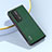 Funda Bumper Lujo Cuero y Plastico Mate Carcasa BH4 para Huawei Honor Magic Vs2 5G Verde