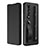 Funda Bumper Lujo Cuero y Plastico Mate Carcasa C06 para Samsung Galaxy Z Fold3 5G Negro