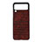 Funda Bumper Lujo Cuero y Plastico Mate Carcasa H06 para Samsung Galaxy Z Flip3 5G Marron