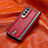 Funda Bumper Lujo Cuero y Plastico Mate Carcasa H06 para Samsung Galaxy Z Fold4 5G Rojo