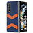 Funda Bumper Lujo Cuero y Plastico Mate Carcasa H09 para Samsung Galaxy Z Fold4 5G Azul