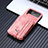 Funda Bumper Lujo Cuero y Plastico Mate Carcasa L06 para Samsung Galaxy Z Flip4 5G Oro Rosa