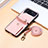 Funda Bumper Lujo Cuero y Plastico Mate Carcasa L09 para Samsung Galaxy Z Flip4 5G Oro Rosa