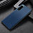 Funda Bumper Lujo Cuero y Plastico Mate Carcasa para Sony Xperia 5 II Azul
